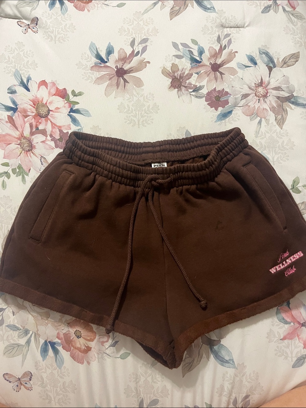 PINK Victoria's Secret Brown Drawstring Athletic Shorts